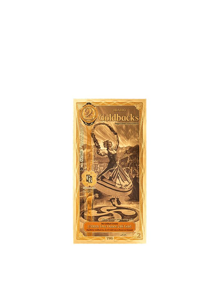 Idaho 2 Goldback — front