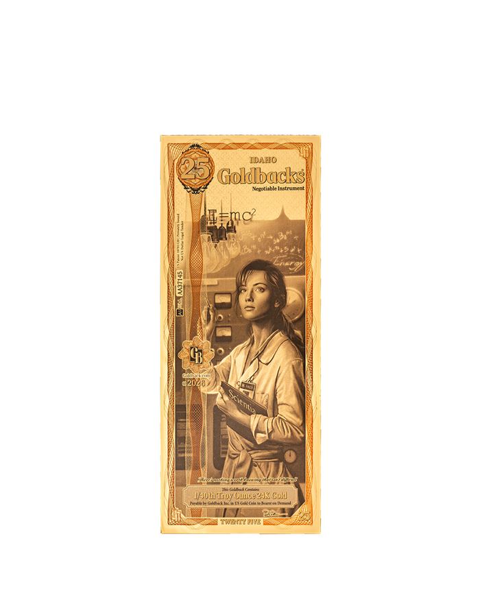 Idaho 25 Goldback — front