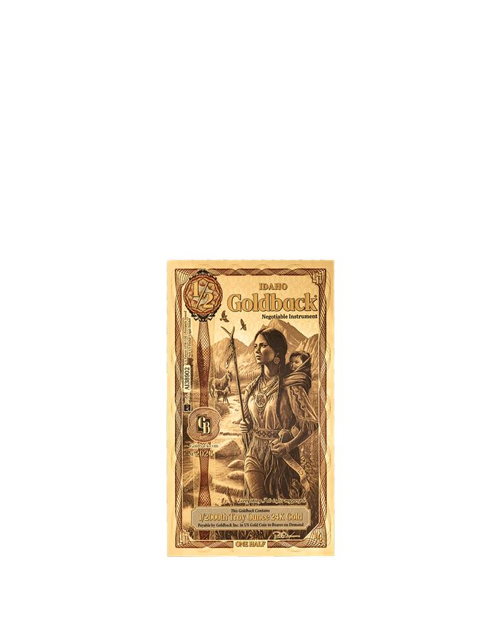 Idaho ½ Goldback — front