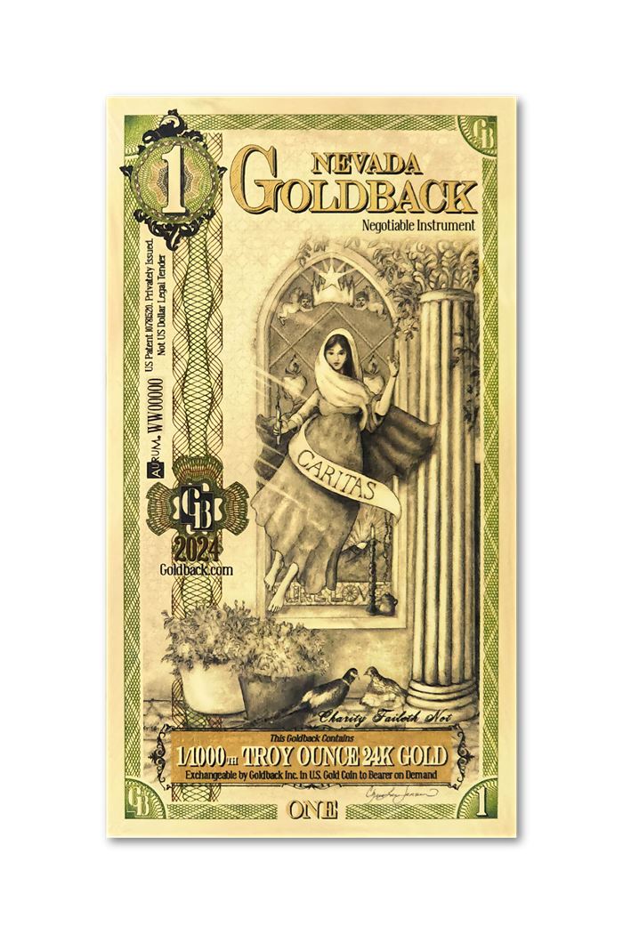 Nevada 1 Goldback — front