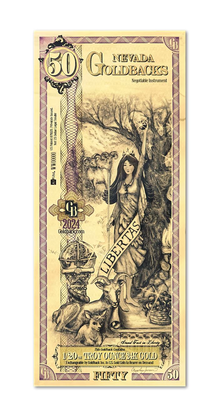 Nevada 50 Goldback — front