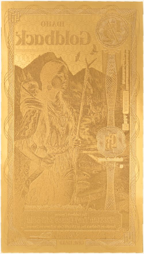 Idaho 1/2 Goldback - Pietas - Back