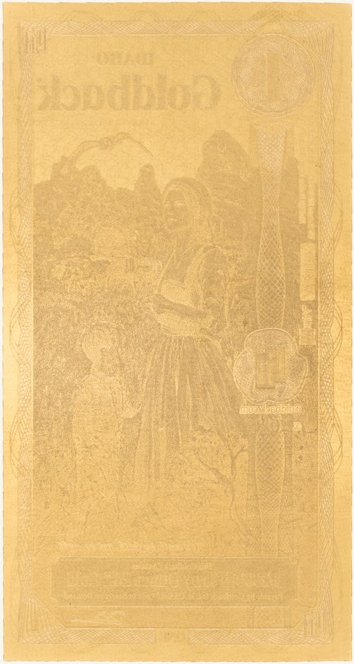Idaho 1 Goldback - Fides - Back