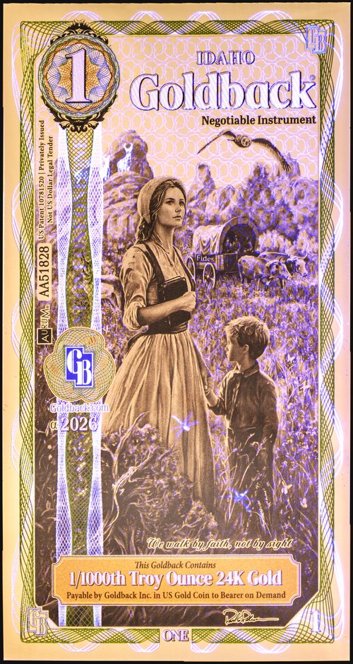 Idaho 1 Goldback - Fides - UV