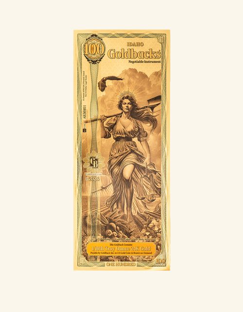 Idaho 100 Goldback - Libertas - Front